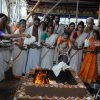 Offering of Poornaahuti at the conclusion of Vishnu Sahasranaama Mahayajna